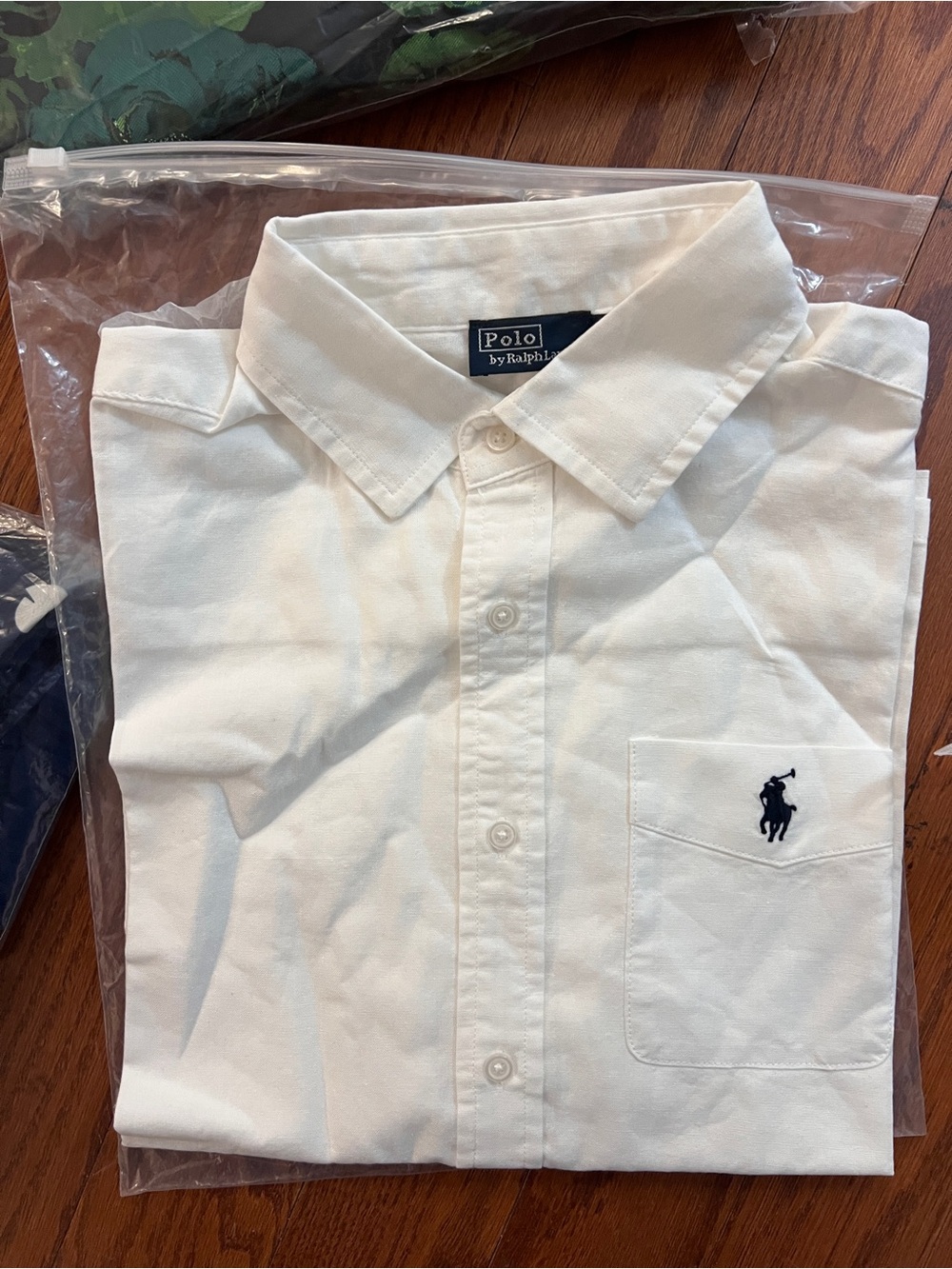 POLO RALPH LAUREN LINEN SHORT-SLEEVE SHIRT, S M L - Picture 5 of 9